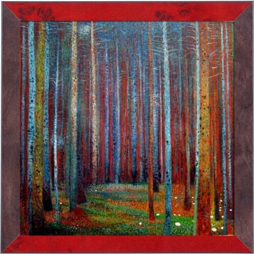 Gustav Klimt Tannenwald (Pine Forest), 1902 Oil Painting repro