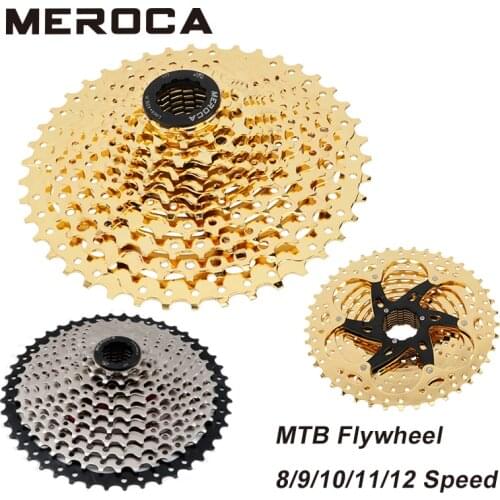 MEROCA bicycle flywheel mountain bike cassette flywheel 8/9/10/11/12 speed Flywheel 32/36/40/42/46/50T MTB flywheel For Shimano