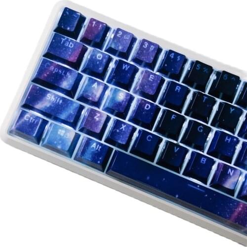 Meteor Keycaps ABS Backlit Keycap Mechanical Keyboard Key Caps OEM Profile Star 104 Keys Compatible with MX