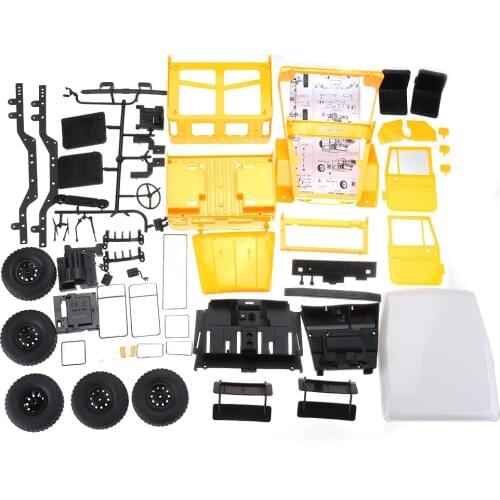 WPL C34K 1/16 Plastic and Metal Edition Kit 4WD 2.4G Buggy Crawler Off Road RC Car 4CH Vehicle Models With Head Light DIY Choice