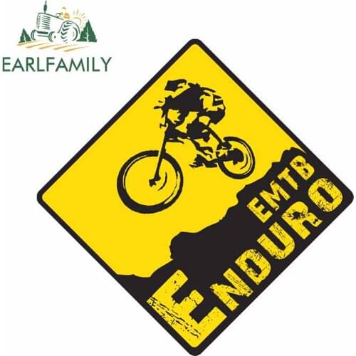 EARLFAMILY 13cm x 13cm for Emtb Endurot Sign Anime Car Stickers Fashion Decal Graffiti Sticker Waterproof Suitable for VAN RV
