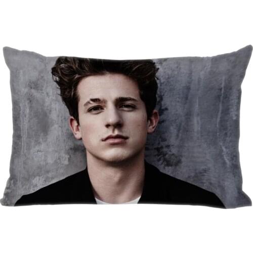Custom Charlie Puth Pillow Cover Rectangle Zippered Classic Fashion 50X75cm Two sided Prints Pillow Case