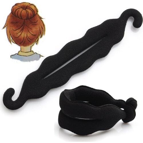 1Pcs Women Magic Foam Sponge Hairdisk Hair Device Donut Quick Messy Bun Updo Hair Clip Hair Accessories Hair fashion Tools