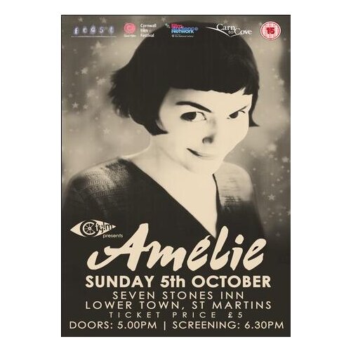 More Style Amelie Movie TV Art Print Silk Poster for Your Home Wall Decor 24x36inch