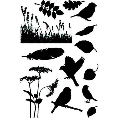 Nature Silhouettes Clear Stamps For DIY Scrapbooking Handcraft Paper Cards Transparent Stempels Silicone Seal New 2020 Stamp