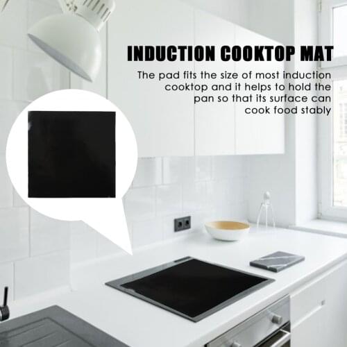 Silicone Induction Cooker Protector Mat Round Heat Insulated Pad Kitchen Protective Heat Insulation Black Hot Pot Mat Hot Sale