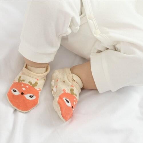 6pair/lot All Season Cartoon Children Baby Cotton Non-slip Floor Sock Breathbale Warm Infant Newborn Socks 0-3Years