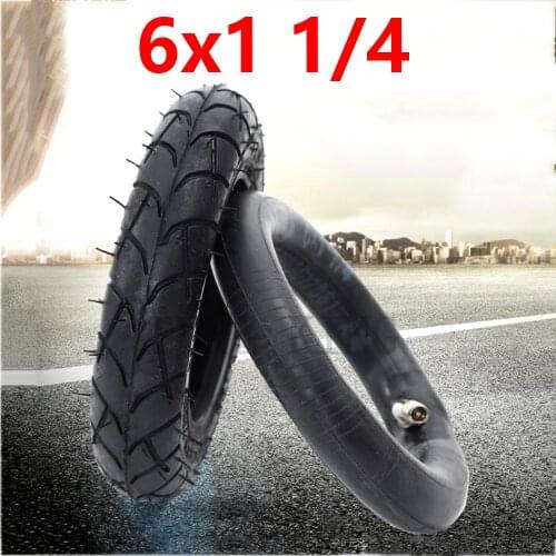 High Quality 6x1 1/4 Inner and Outer Tyre 6 Inch Pneumatic Wheel Tire for Electric Scooter, Folding Bicycle Accessories