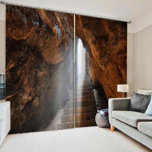 3D Window Curtain For Living Room Bedroom Drapes Cortinas Customized size hole curtains