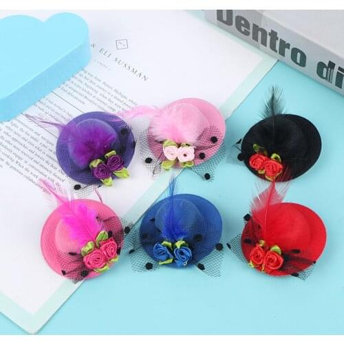 1PC New Doll Hat Headwear DIY Accessories Hairpin Children Hairpin Random Color