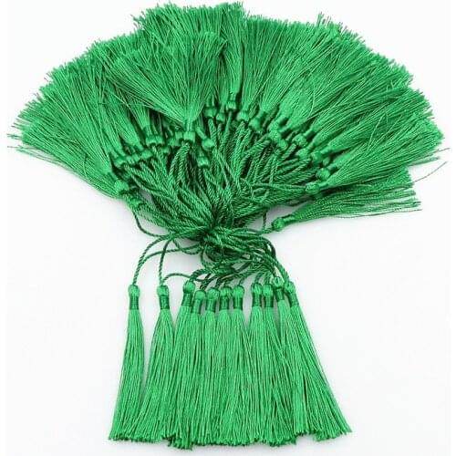 100Pcs 13cm Color Tassels Fringe Pendant DIY Craft Supplies Jewelry Accessories Materials Bookmark Clothing Decor Fringe Trim