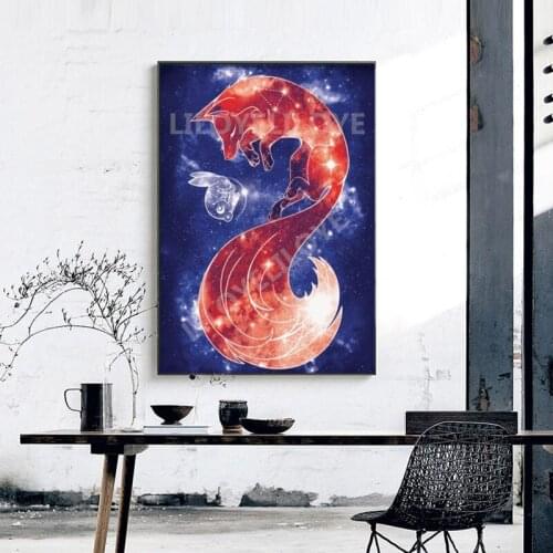 5D diy Diamond Painting animal fox 3d Cross Stitch Full Square diamond embroidery sale diamond Mosaic Crystals Home decor TY283