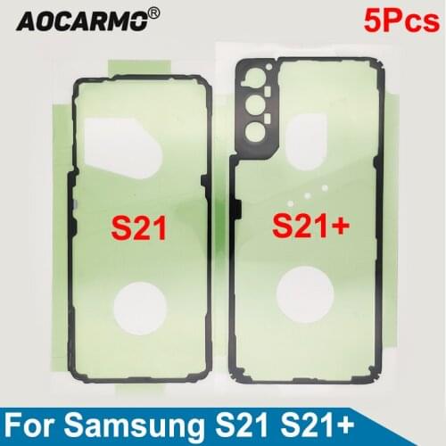 Aocarmo 5Pcs/Lot For Samsung Galaxy S21 S21+ S21 Plus Back Adhesive Back Cover Waterproof Sticker Glue
