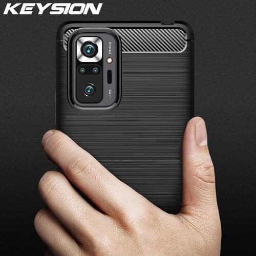 KEYSION Shockproof Case for Redmi Note 10 10 Pro Drawing Texture soft silicone Phone Back Cover for Xiaomi Redmi Note 10 Pro Max