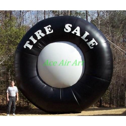 Giant inflatable advertising display car tire model, Famous brand inflatable advertising tyre balloon ,inflatable tire replicas
