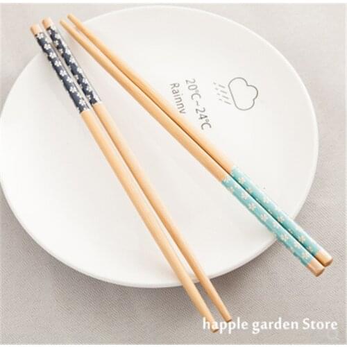 Hot Reusable Chinese Classic wooden Chopsticks Traditional Vintage Handmade Natural Bamboo Chopsticks Sushi kitchen tools