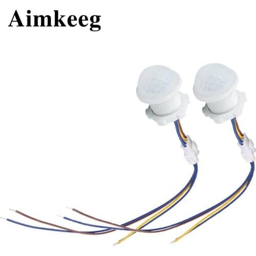 PIR Infrared Motion Sensor Time Delay Human Body Induction Sensor Time Delay Adjustable Mode Detector Switch for Night Light