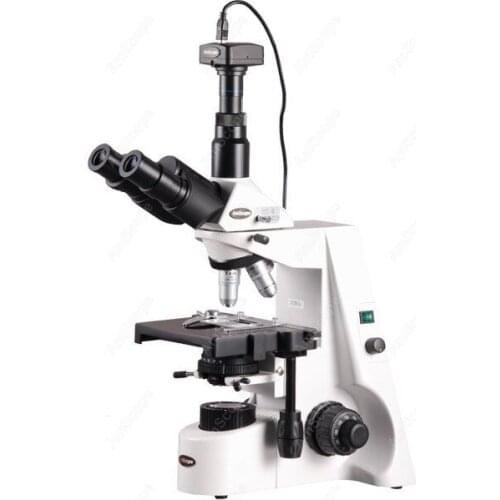 Kohler Biological Compound Microscope--AmScope Supplies 40X-2500X Infinity Kohler Biological Compound Microscope + 9MP Camera