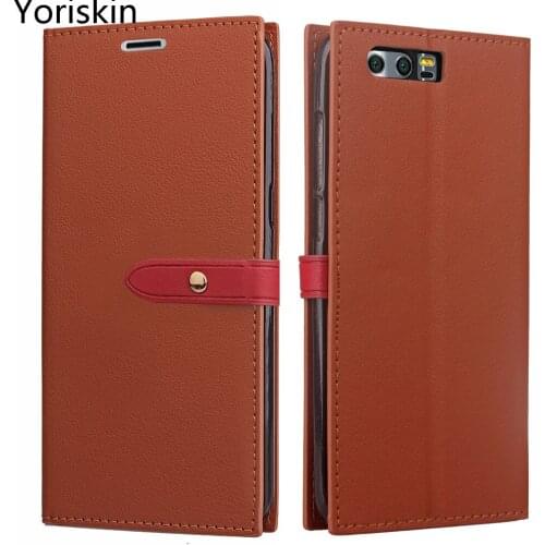 Premium Wallet Type Leather Protective And Cards Slots Holder Slim Pouch Bags Cover For Huawei Honor 9 With Stand Feature Case