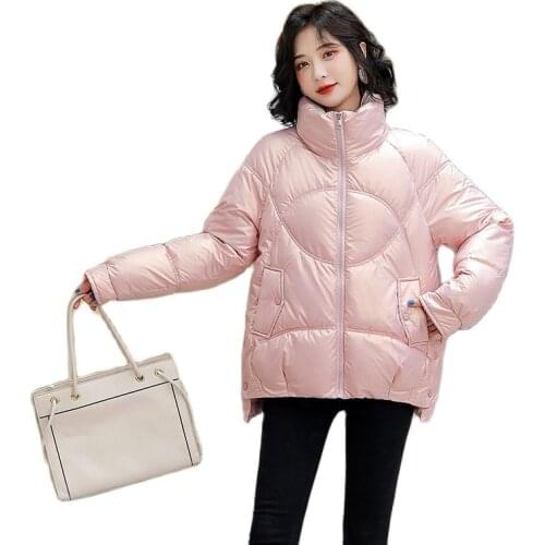 Autumn Winter Bomber Quilted Jacket Female Coat Women Woman Short Parka Basic Jackets Outerwear Free Shipping Cocoon Coat