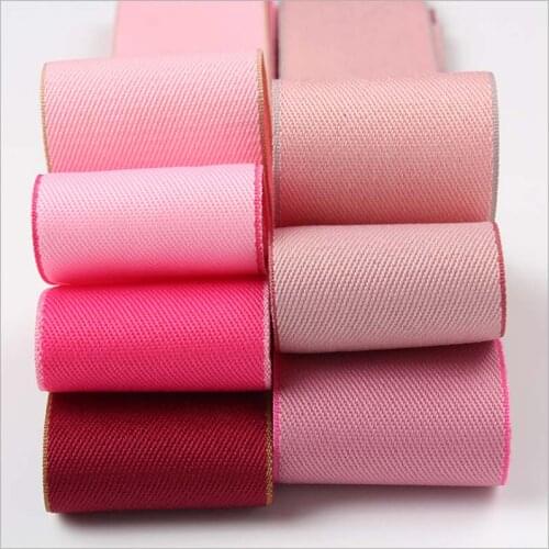 Color Edge Polyester Cotton Ribbon DIY Handmade Hair Accessories Bows Gift Box Packaging 10 16 25 40MM
