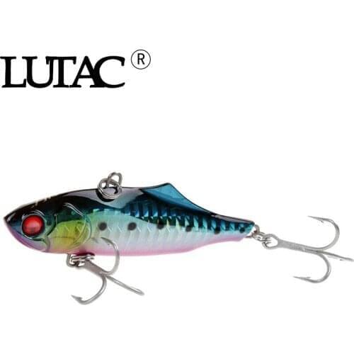 LUTAC Viberation fishing lure sinking wobblers whosale 3d fish eyes treble hook good-quality fishing tackle accessories