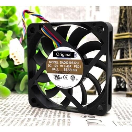 Original 100% working ForAVC DA06010B12U 10mm thickness 6010 12V 0.40A 60 * 60 * 10MM ultra-thin air volume cooling fan
