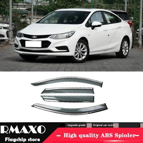 For Chevrolet Cruze 2017-2018 Plastic Window Visor Vent Shades Sun Rain Deflector Guard 4PCS/SET