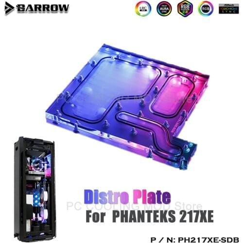Barrow Distro plate for PHANTEKS 217XE Dynamic Chassis, Waterway Board Deflector Water Cooling 5V/3PIN MB SYNC PH217XE-SDB