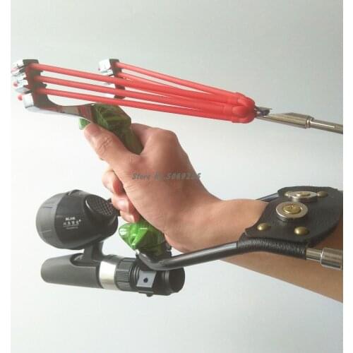 Sling Shot Catapult Crossbow Shooting Fish Hunting Fishing Slingshot Shooting Catapult Bow with Fishing Reel 2020 New