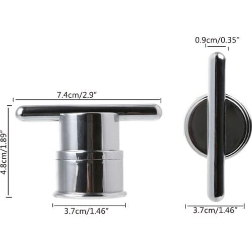 Electroplated Plastic Single Hole Shower Door Knob Handle For Interior Furniture Shower Cabin