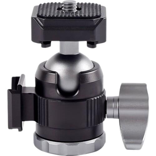 Ball Head,Aluminum 360 Degree Rotating Panoramic Ball Head W 1/4 inch Screw and Quick Release for Tripod,DSLR Camera