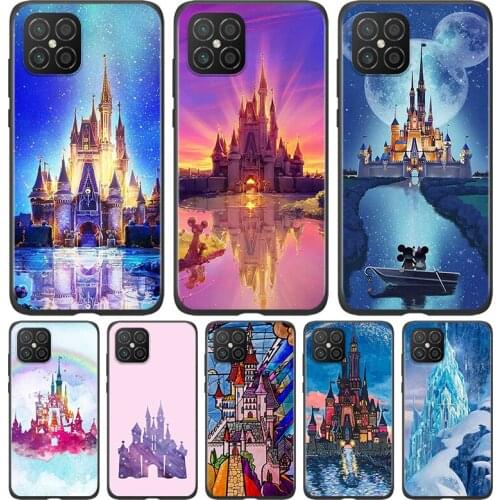 Silicone Cover Disney Castle For Huawei Nova 8 7i 6 5T 5i 5Z 4E 3i 3e 2i SE PRO Lite 4G 5G Phone Case