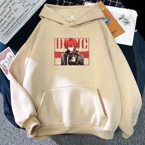 Genshin Impact Hoodies Women Oversized Streetwear Long Sleeve Crewneck Sweatshirt Grunge Casual Hoody Harajuku Men Clothing