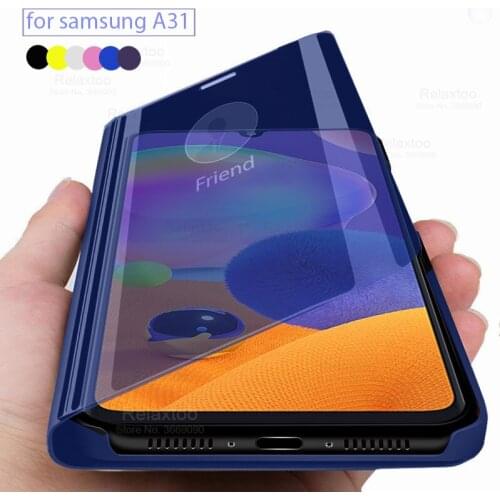 Samsun a31 Case For Samsung Galaxy a31 Smart mirror Flip Cover Case for Samsung galaxy a 31 31a coque samsunga31 SM-A315F 6.4