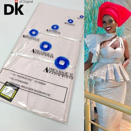 XL 160CM African Lace Fabric 2021 High Quality Lace Women Wedding Sewing 63"64 Original Bazin Riche Brocade Embroidered Material