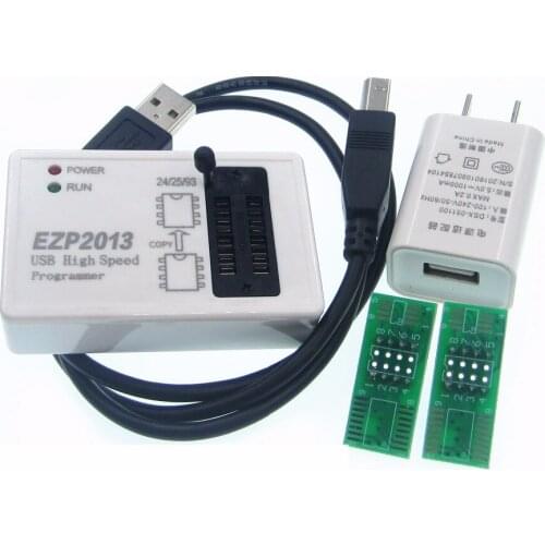 1SET EZP2013 newest (EZP20 10 Upgrade ) high-speed USB Programmer adapter support 24/25/26/93 EEPROM support W7 W8