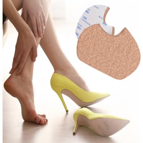1Pair Foot Pad Comfortable Walking Sweat Absorbing Felt Half Yard Insoles Sticker for High-heeled Shoes Padded Forefoot Pads