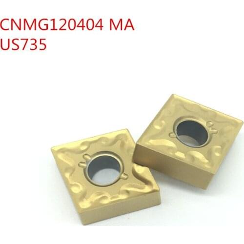 100PCS CNMG120404/08-MA US735 carbide Insert turning tool cnc tool Internal Turning Tool or External Turning Tool