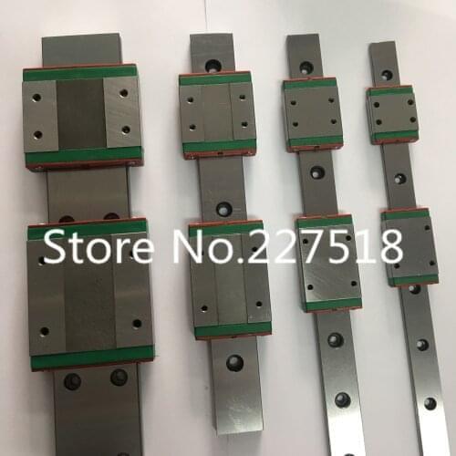 2 pcs of linear guide MGW12 - 670mm miniature linear rail slide + 4 pcs of MGW12H inear guide MGN carriage for 3D Printer
