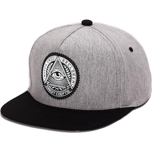 2020 Fashion Round Label Triangle Eye Illuminati Snapback Hats Women Adjustable Baseball Cap Men Snapbacks Hip Hop Hats