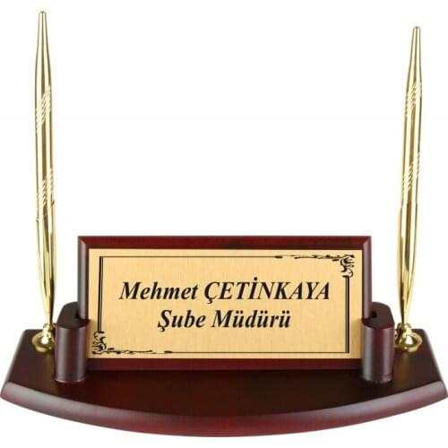 Claret Stand, Nameplate Set, Wood Nameplate, Wooden name plate, Name Tag, Desk Organizer, Office Accessories, Desk Accessories