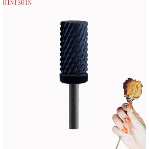 Black Ceramic Nail Drill Bit-10Pcs - Small Barrel Bit - (1090.060)