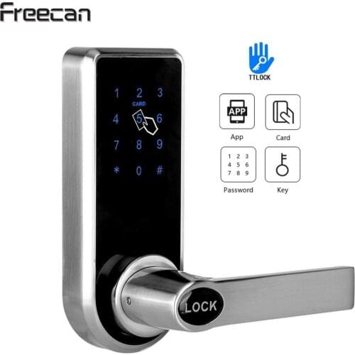FREECAN Hotel Door Lock with RFID smart Card, Electronic Digital Password Door Locks with WiFi App