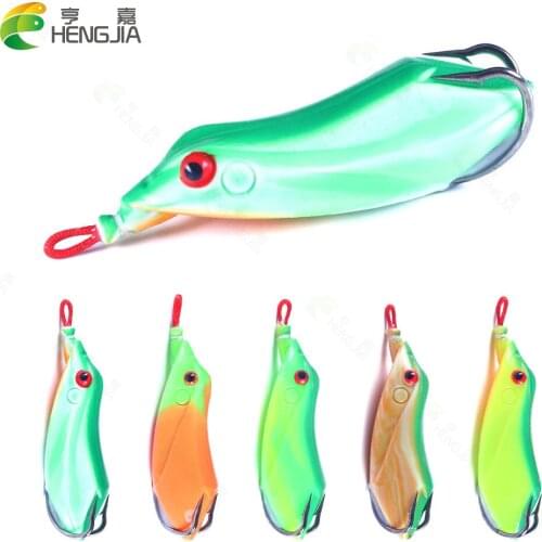 HENGJIA Thunder Frog 7.5CM 12.5G Fishing Lure Top Water Simulation Frog Fishing Lure Soft Bass Bait Fishing Tackle