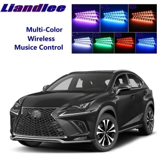LiandLee Car Glow Interior Floor Decorative Atmosphere Seats Accent Ambient Neon light For Lexus AZ10 NX 200 240 300h 2015-2019