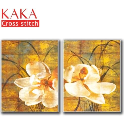 Cross stitch kits,Embroidery needlework sets with printed pattern,11CT-canvas for Home Decor Painting,Flowers Full NCKF039