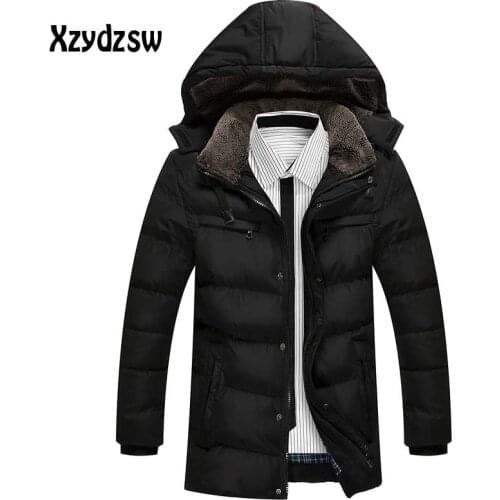 New Winter Jacket Men Casual Duck Down Jacket Snow Jackets Mens Long Thick Down Jackets and Coats Thick Warm Overcoats Male