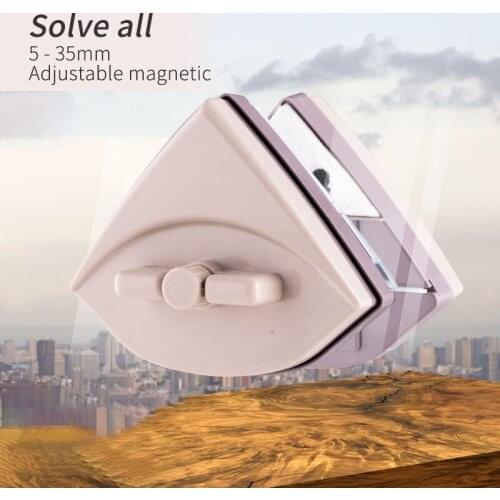 New Magnetic Window Cleaner Tool Glass Surface Wiper Cleaning Brush Double Side