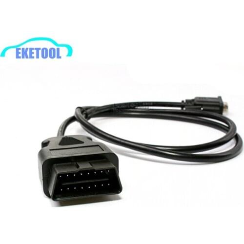 OBD2 16Pin to DB9 Serial Female Cable Auto Car Accessorie OBD Extender Cable OBD 2 16 Pin to 9Pin RS232 DB9 Serial Free Shipping
